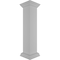 Ekena Millwork 8"W x 40"H Plain Newel Post with Flat Capital & Base Trim (Installation kit included) NWL08X40PLF0B0 - alternate 6